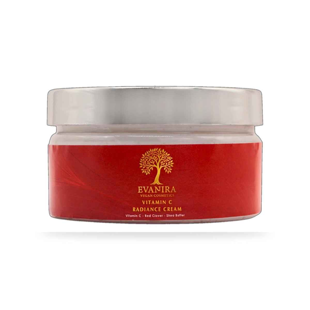 Evanira Vitamin C Radiance Cream, Vegan Brightening Face Cream, Red Clover, (PETA Approved) — beyaz stüdyo