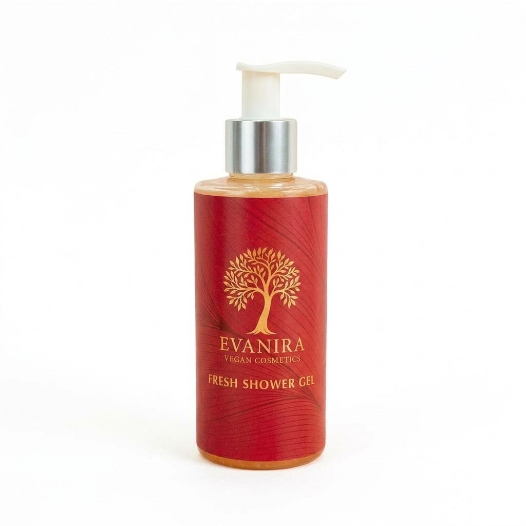 Evanira Gel Doccia Fresh, Detergente Corpo Vegano Ammorbidente (200 ml / 500 ml)