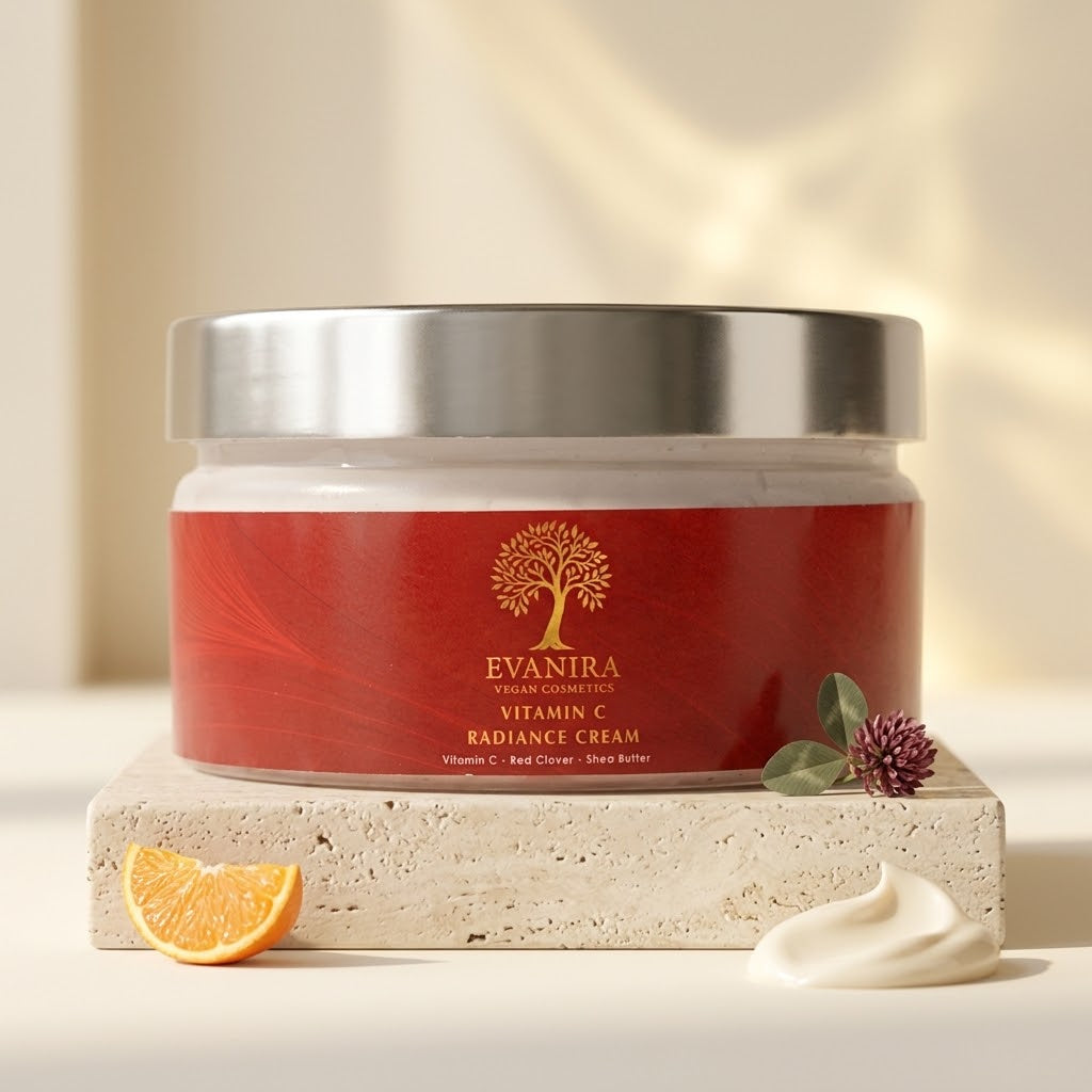 Evanira 비타민C 래디언스 크림, 비건 브라이트닝 모이스처라이저 (100ml / 500ml)